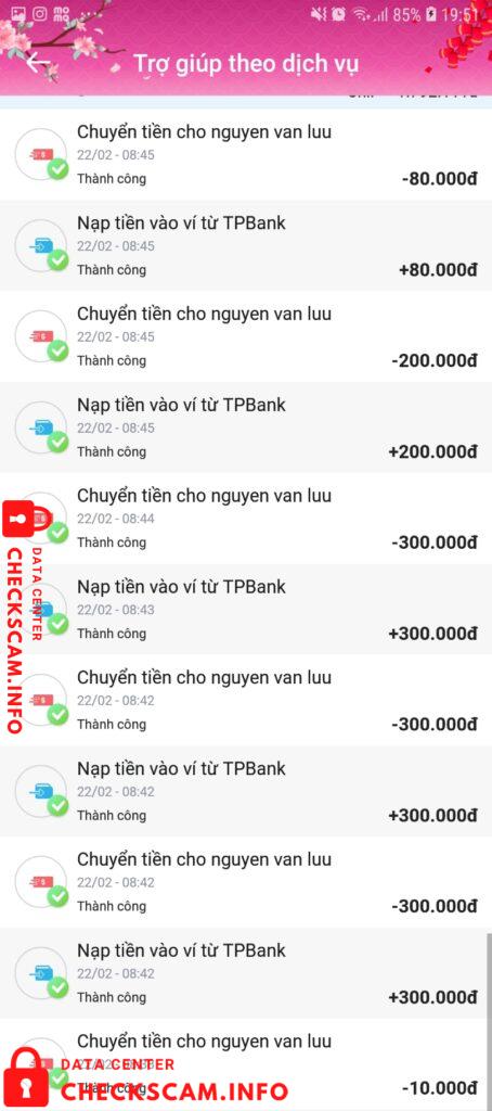 Evidence against Nguyen Van Luu