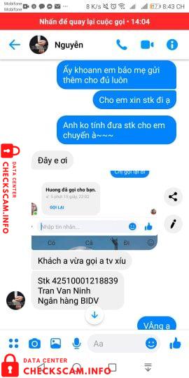 Evidence against Tran Van Ninh