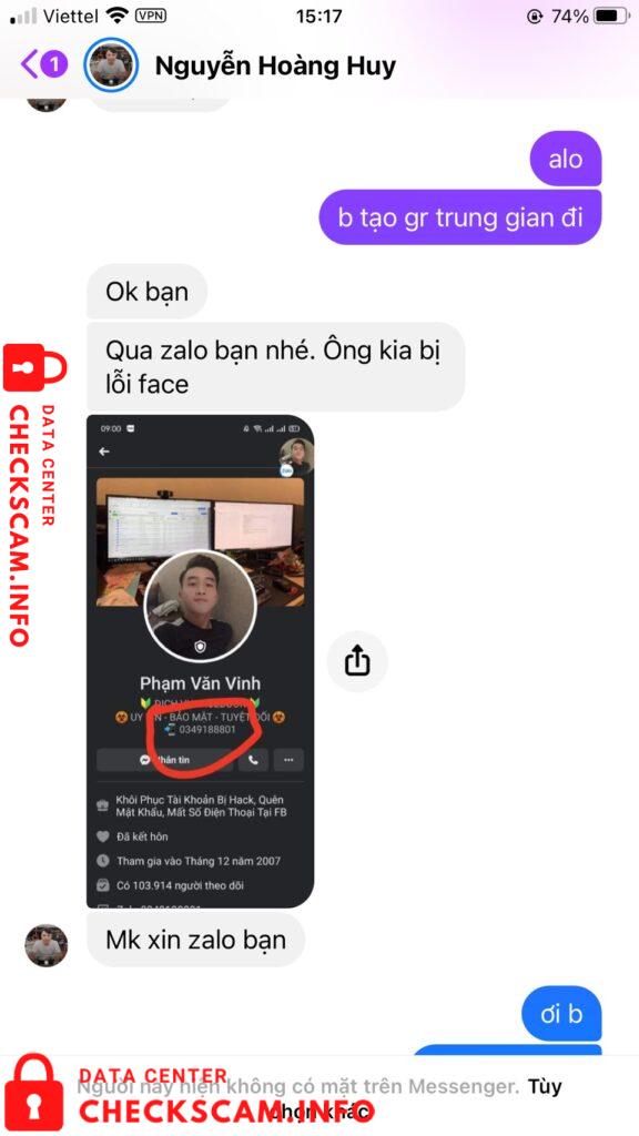 Evidence against Pham Van Vinh