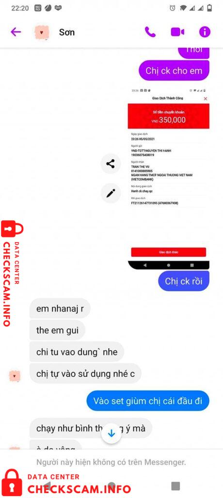 Evidence against Tran The Vu
