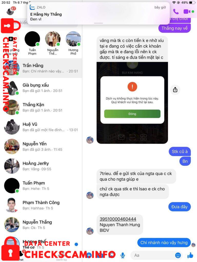 Evidence against Nguyen Thanh Hung