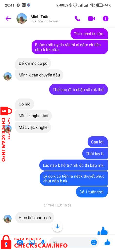 Evidence against Nguyễn Minh Tuấn