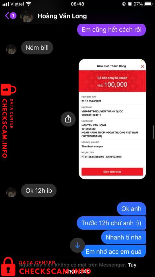 Evidence against Nguyen Van Long