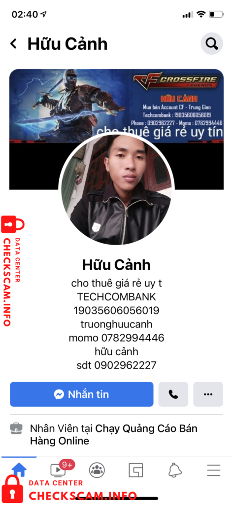 Evidence against Trương Hữu Cảnh