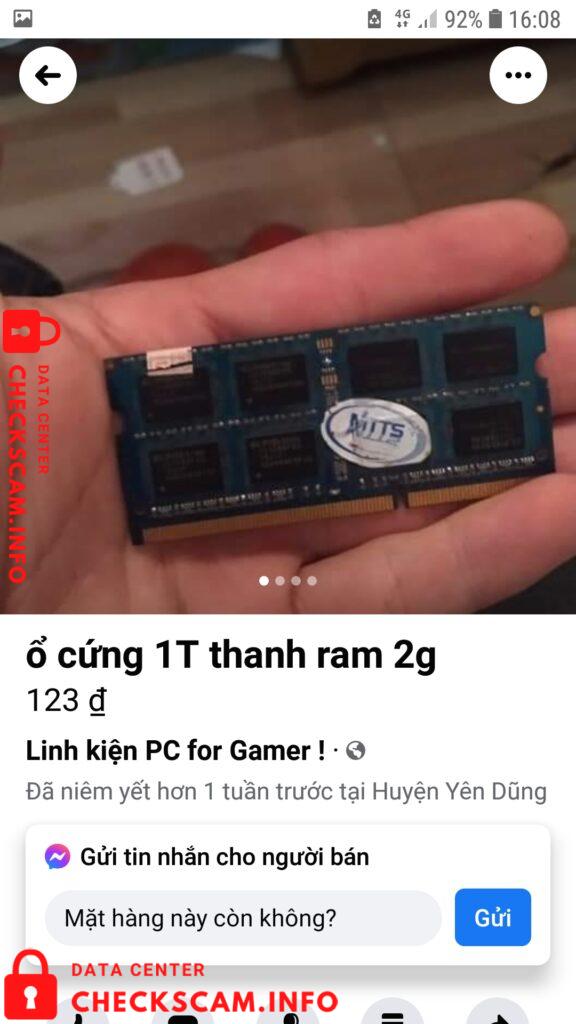 Evidence against Ta Quang Huy