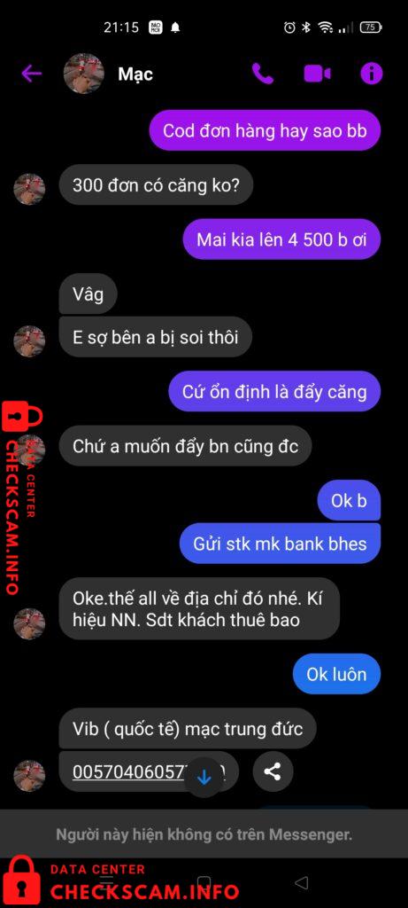 Evidence against Mạc Trung Đức