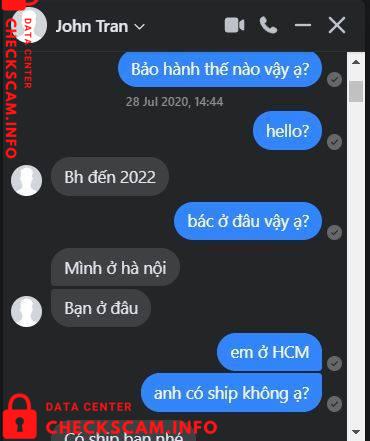 Evidence against Trần Yến Thanh