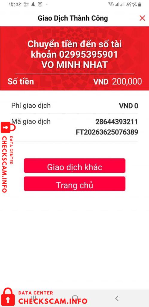 Evidence against Vo Minh Nhat