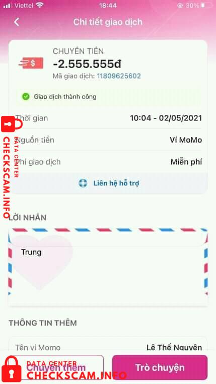 Evidence against Le The Nguyen