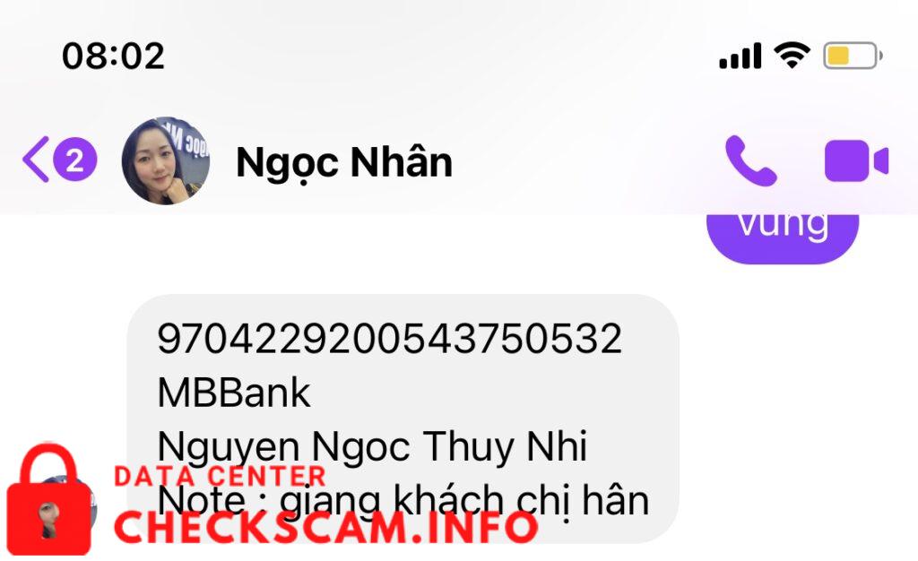 Evidence against Nguyen Ngoc Thuy Nhi