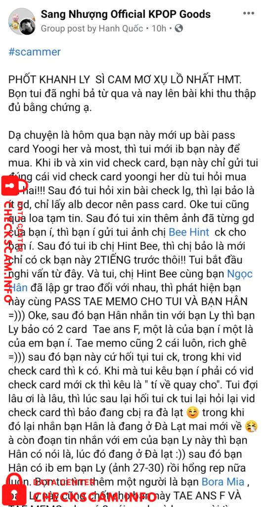 Evidence against Nguyen Thi Thuy