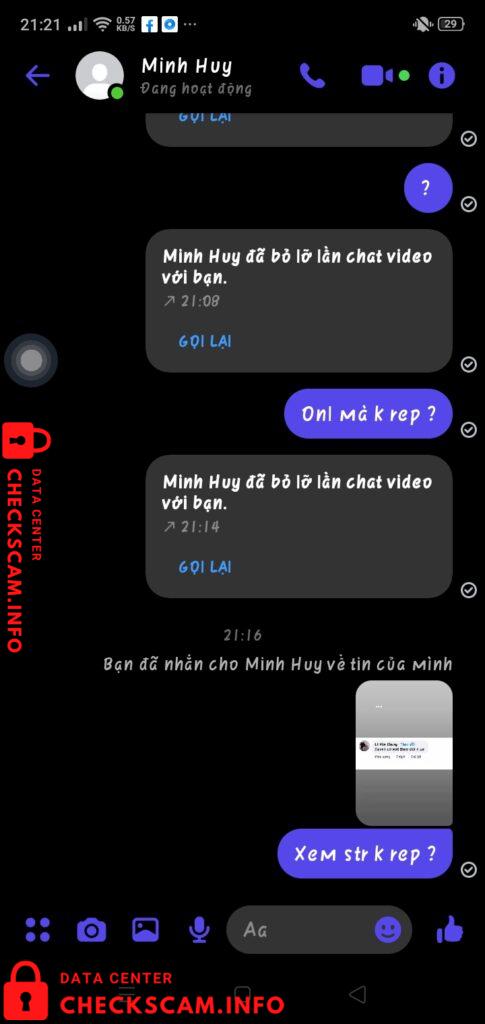 Evidence against Nguyễn Minh Huy