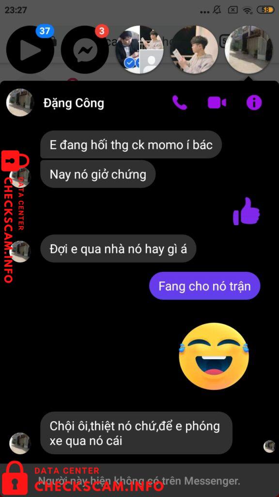 Evidence against Đặng Công Huy