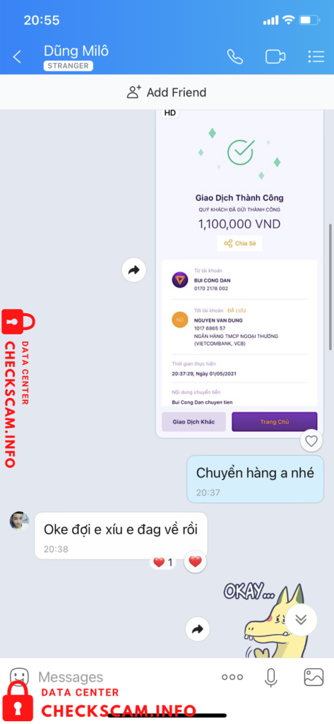 Evidence against Nguyễn Văn Dũng