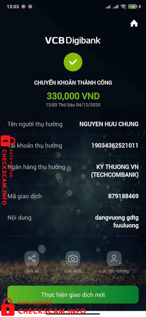 Evidence against Nguyen Huu Chung