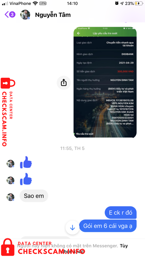 Evidence against Nguyen Dinh Tam