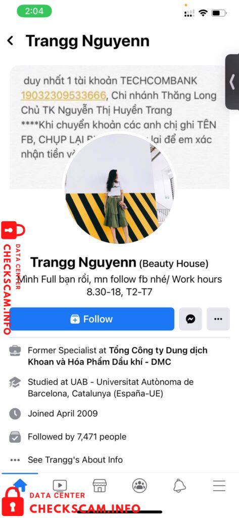 Evidence against Nguyen Thi Huyen Trang