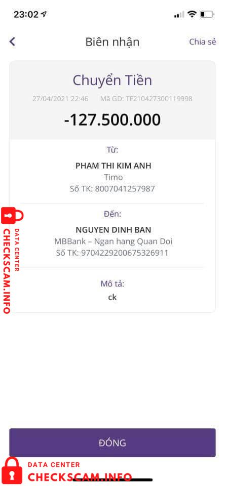 Evidence against Nguyen Dinh Ban