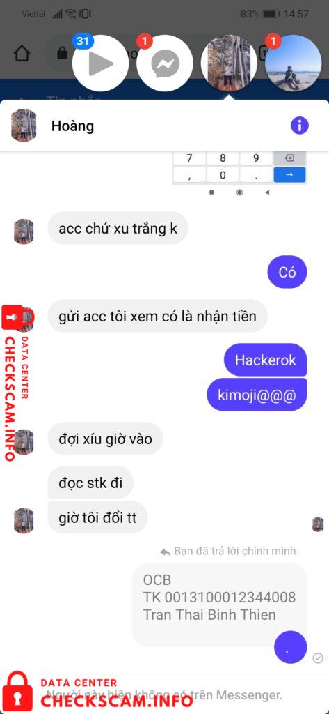 Evidence against Đặng Tiến Hoàng