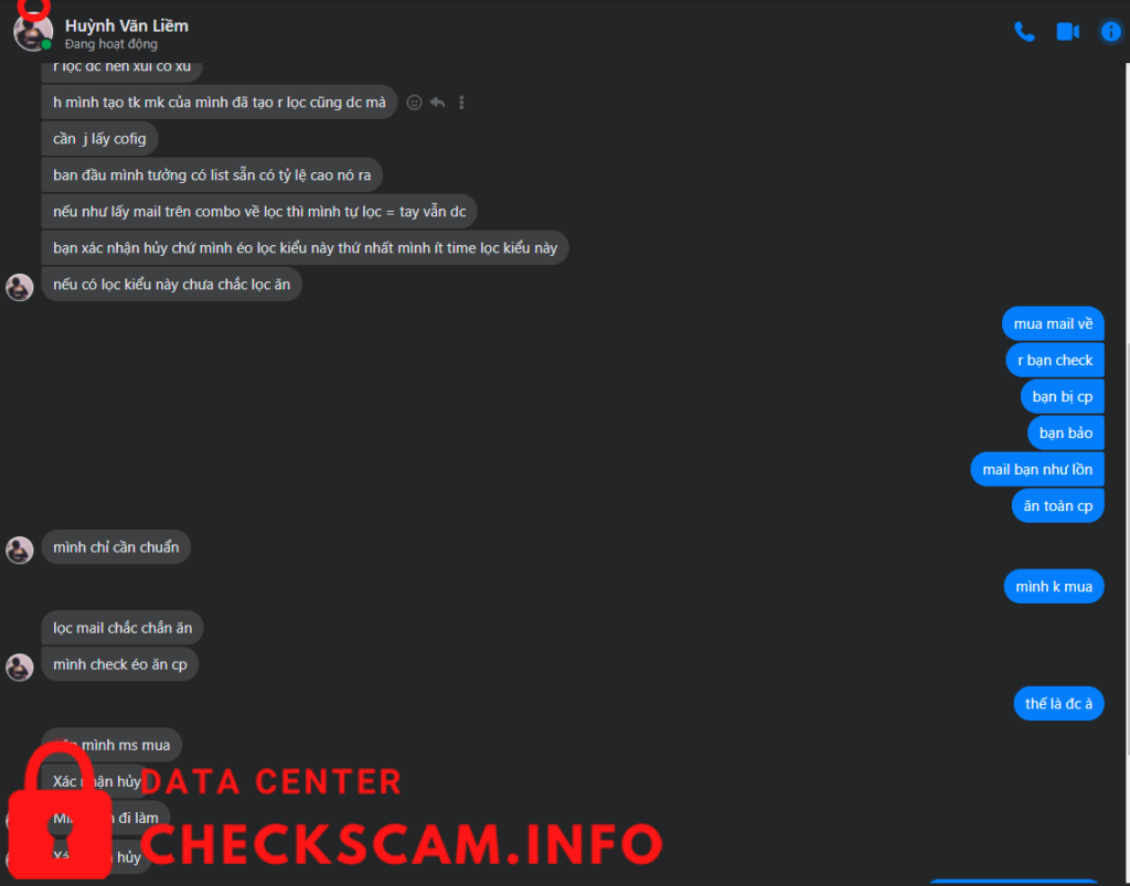 Evidence against Huỳnh Văn Liềm