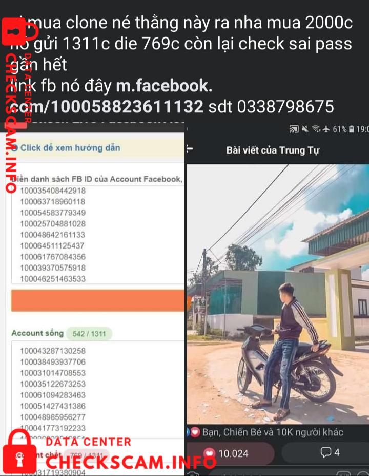 Evidence against Nguyễn Trung Tự