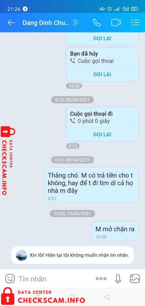 Αποδεικτικά στοιχεία κατά Dang Dinh Chung