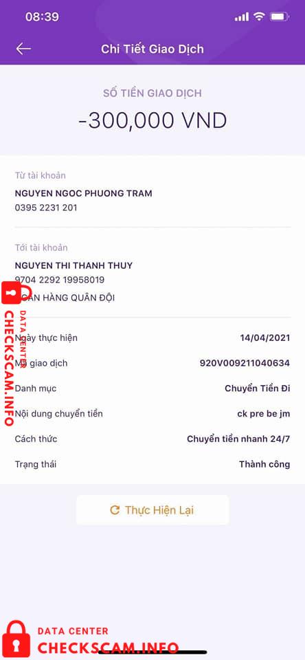 Доказательства против Nguyen Thi Thanh Thuy