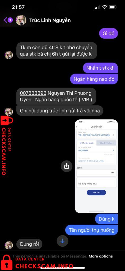 Доказательства против Nguyễn Thị Phương Uyên