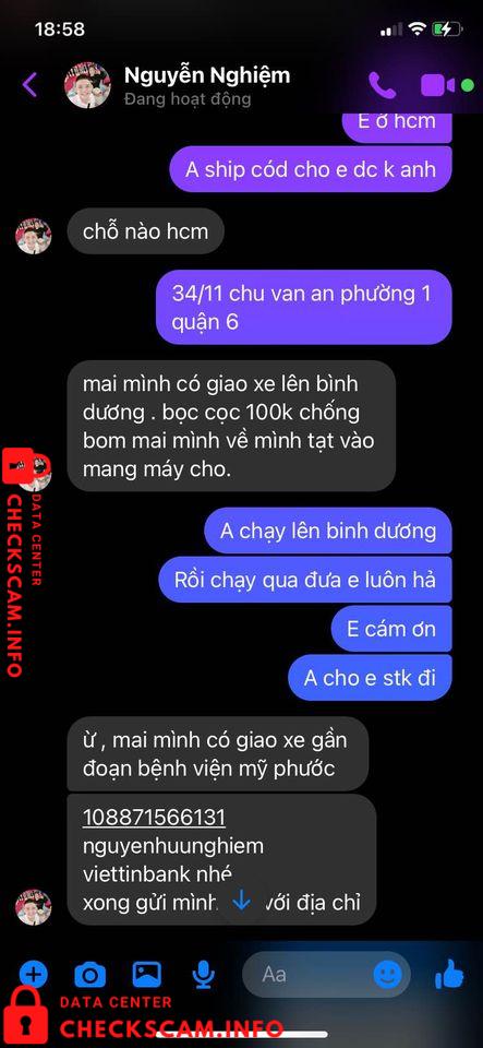 Доказательства против Nguyen Huu Nghiem