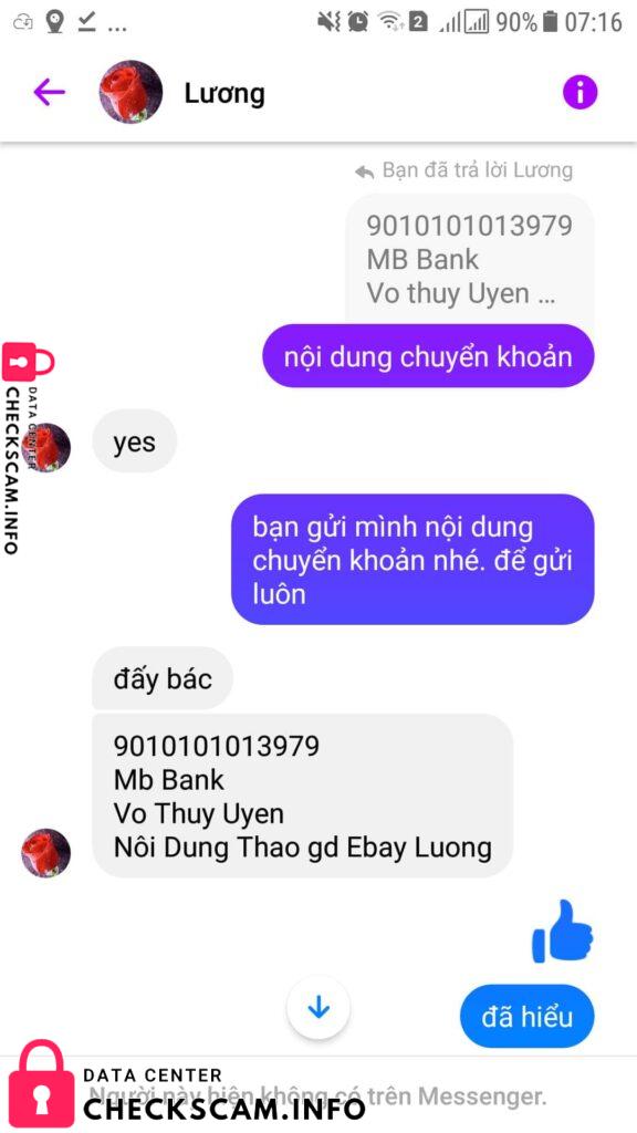 Αποδεικτικά στοιχεία κατά Vo Thuy Yen