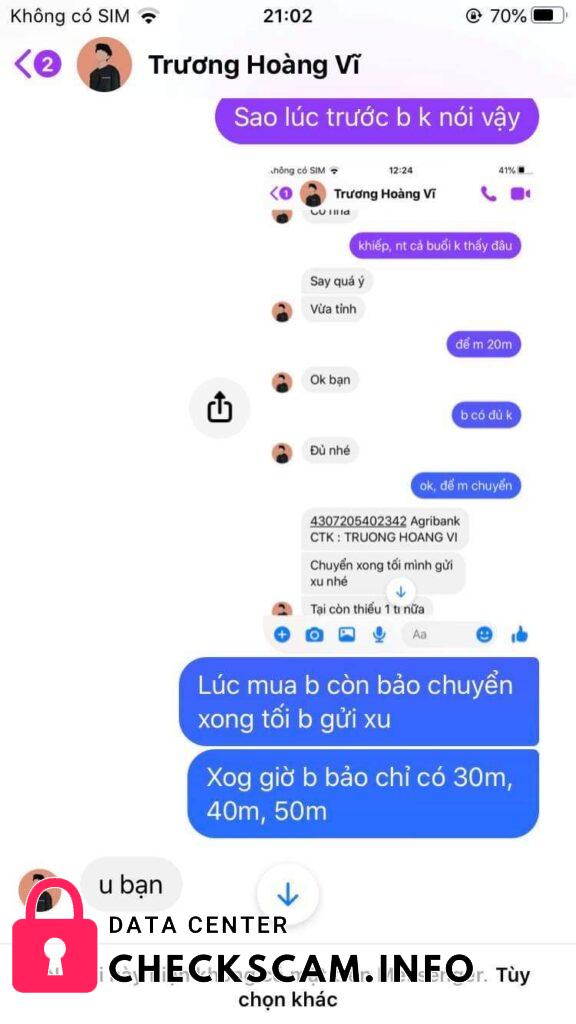 Αποδεικτικά στοιχεία κατά Trương Hoàng Vĩ