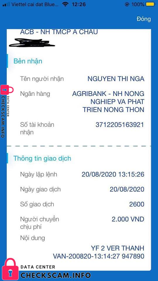Αποδεικτικά στοιχεία κατά Nguyen Thi Nga