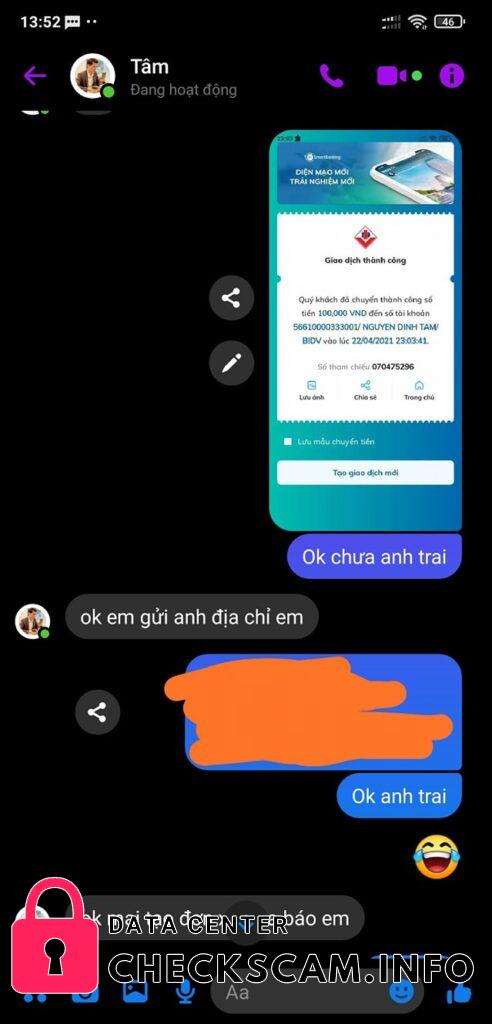 Αποδεικτικά στοιχεία κατά Nguyen Dinh Tam