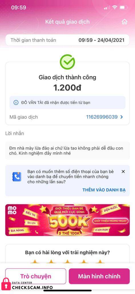 Αποδεικτικά στοιχεία κατά Do Van Tai