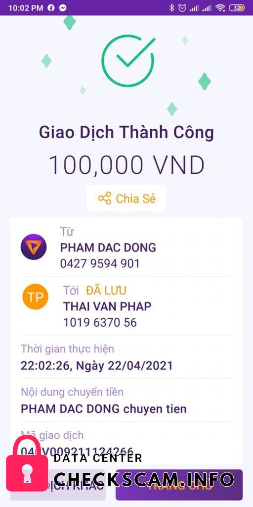 Αποδεικτικά στοιχεία κατά Thai Van Phap