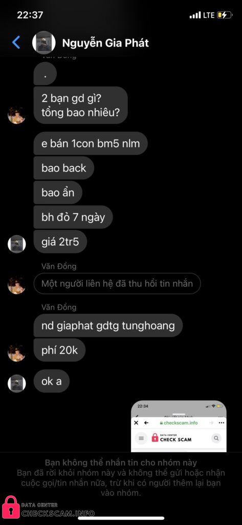 Bukti melawan Nguyen Gia Phat