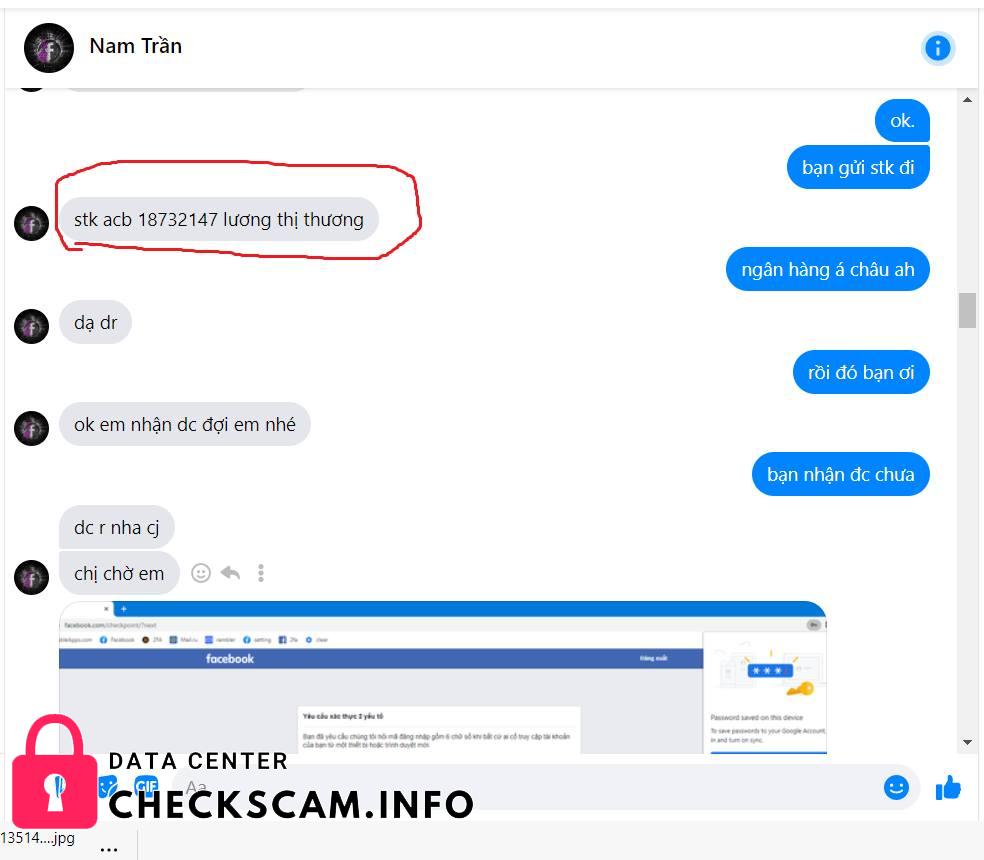 Bukti melawan Lương Thị Thương