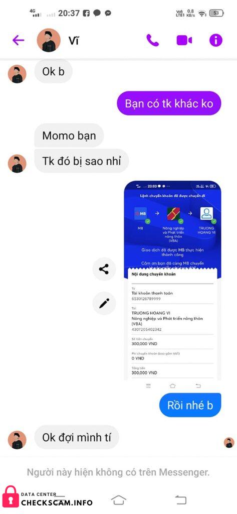 Αποδεικτικά στοιχεία κατά Truong Hoang Vi