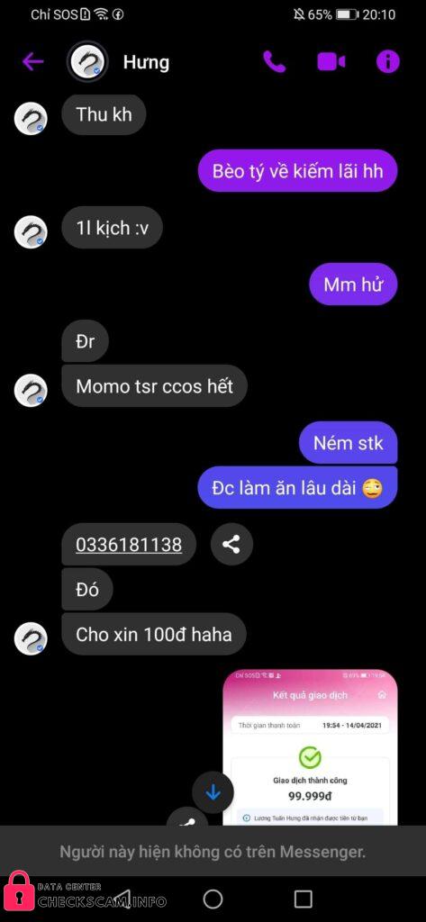 Αποδεικτικά στοιχεία κατά Lương Tuấn Hưng