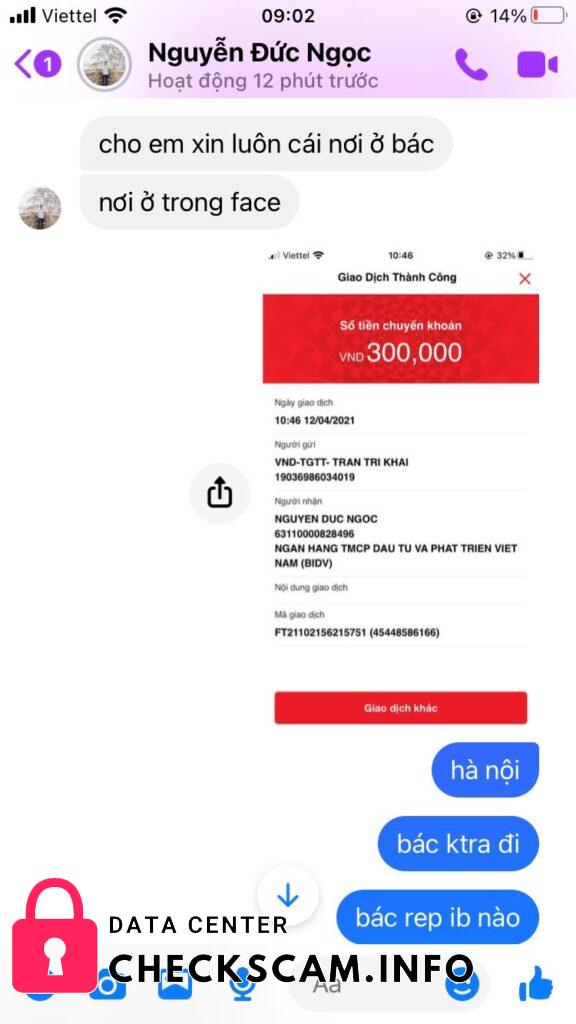 Αποδεικτικά στοιχεία κατά Nguyễn Đức Ngọc