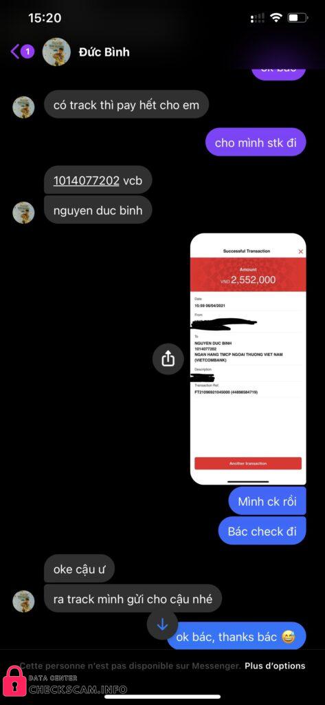 Αποδεικτικά στοιχεία κατά Nguyen Duc Binh