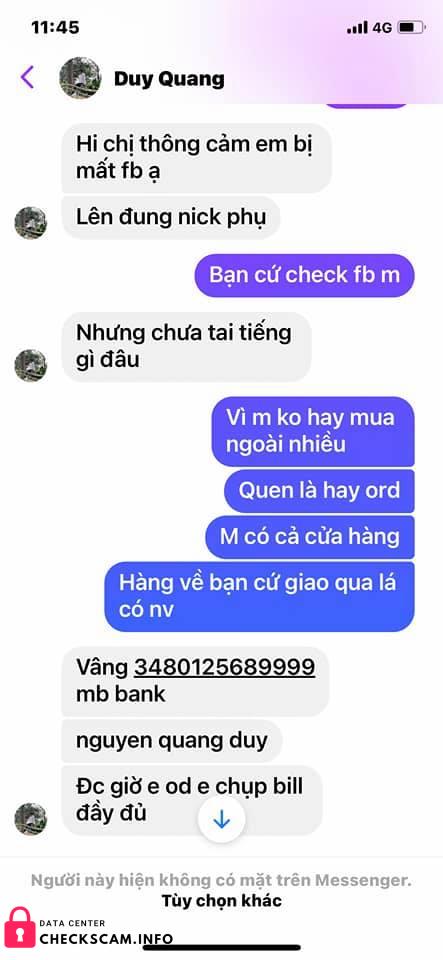 Αποδεικτικά στοιχεία κατά Nguyen Quang Duy