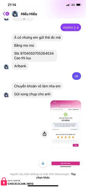 Αποδεικτικά στοιχεία κατά Cao Thi Luu