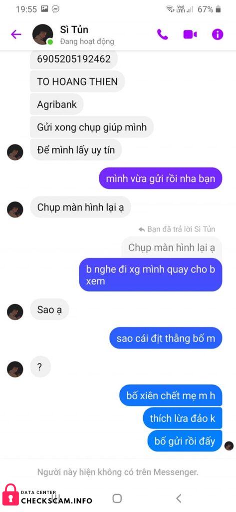 Αποδεικτικά στοιχεία κατά To Hoang Thien