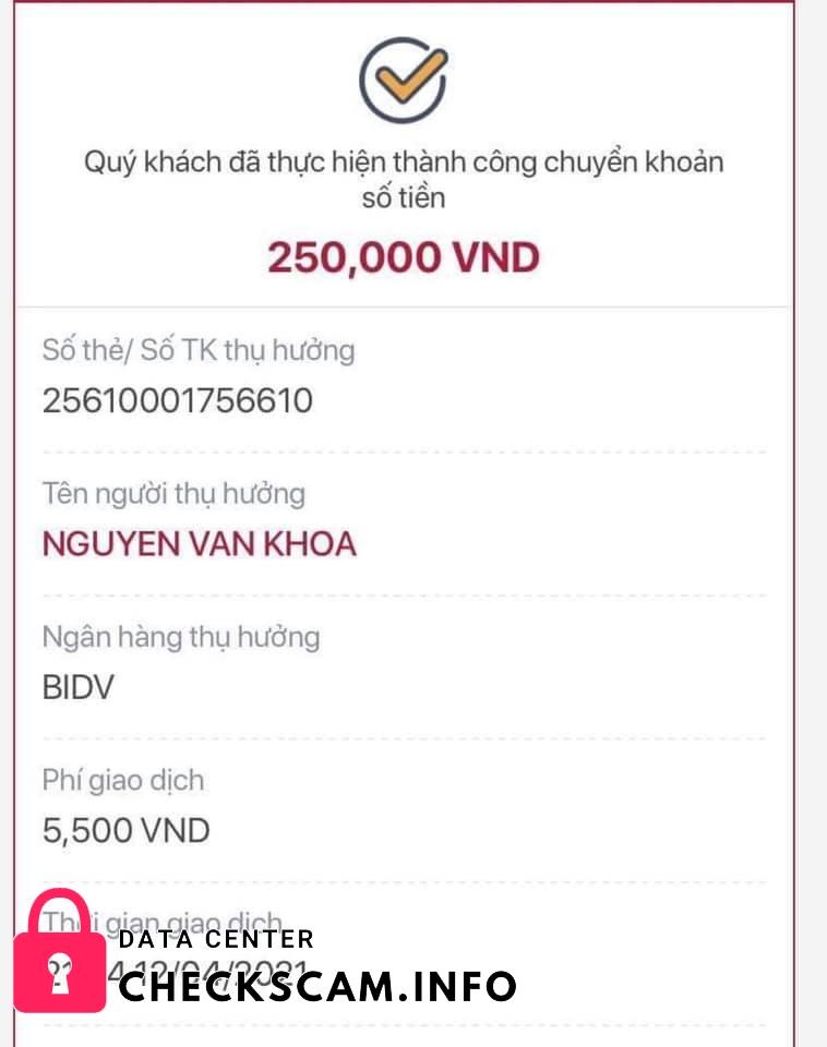 Αποδεικτικά στοιχεία κατά Nguyen Van Khoa