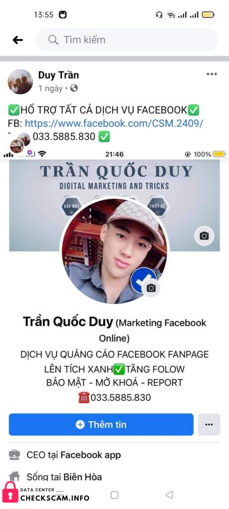 Αποδεικτικά στοιχεία κατά Trần Quốc Duy
