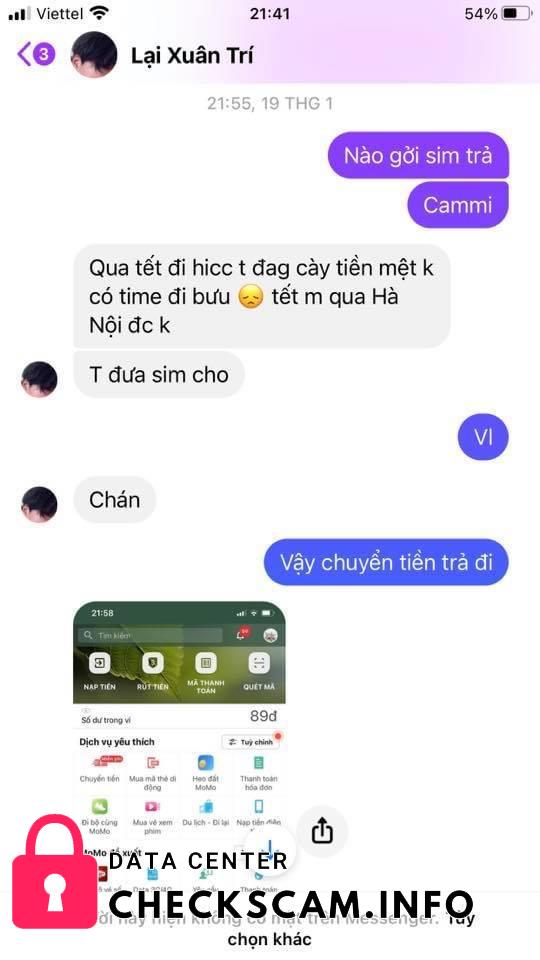 Αποδεικτικά στοιχεία κατά Lại Xuân Trí