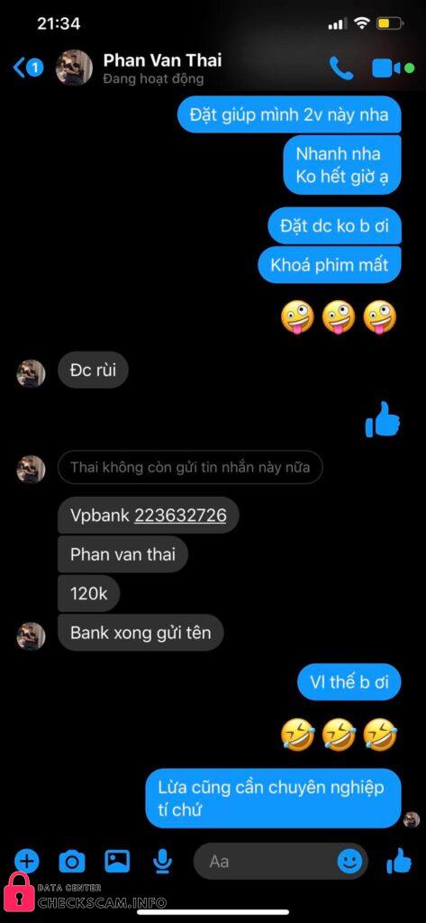 Αποδεικτικά στοιχεία κατά Pham Van Thai
