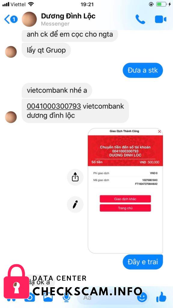 Αποδεικτικά στοιχεία κατά Dương Đình Lộc