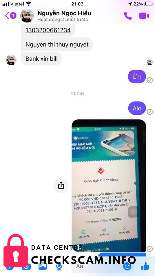 Αποδεικτικά στοιχεία κατά Nguyen Thi Thuy Nguyet